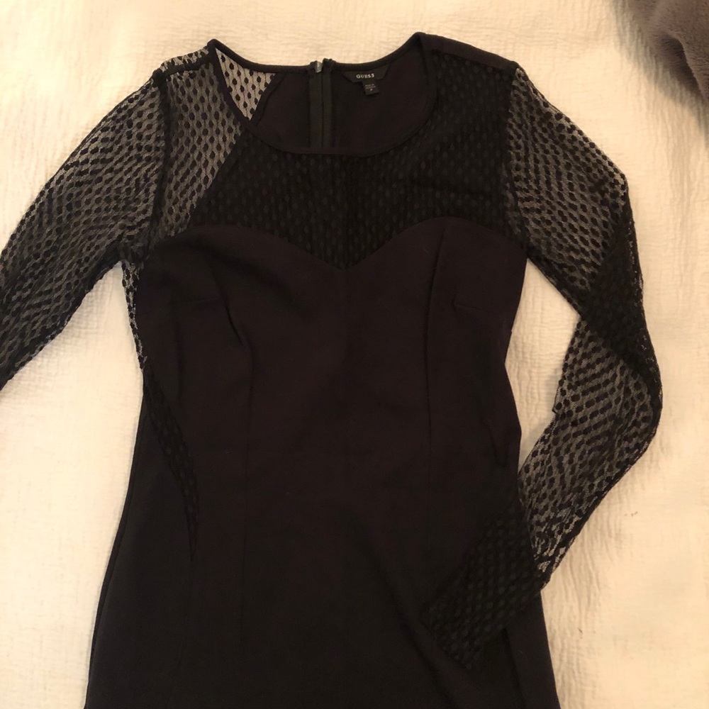 Guess long sleeve midi dress